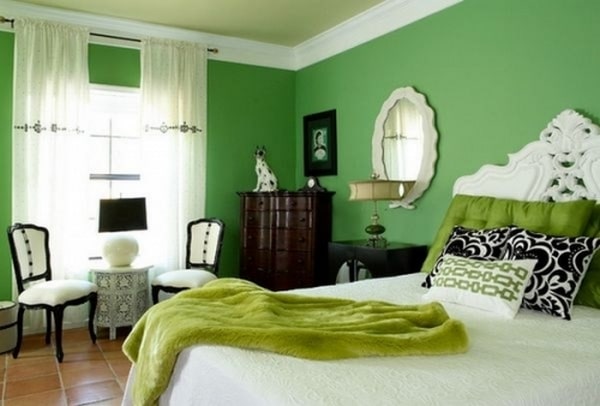 Giấy dán tường phòng ngủ màu xanh (8)