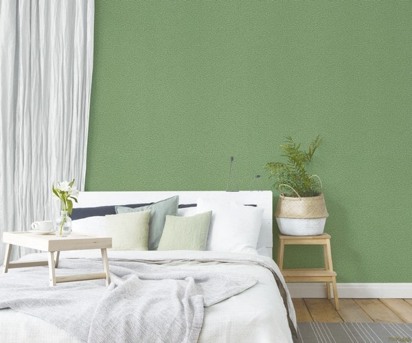 Giấy dán tường phòng ngủ màu xanh (9)